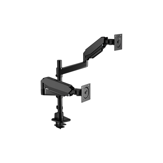 Blacklyte Atlas dual black monitor arm