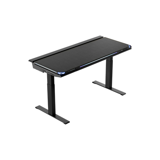 Atlas black adjustable gaming desk