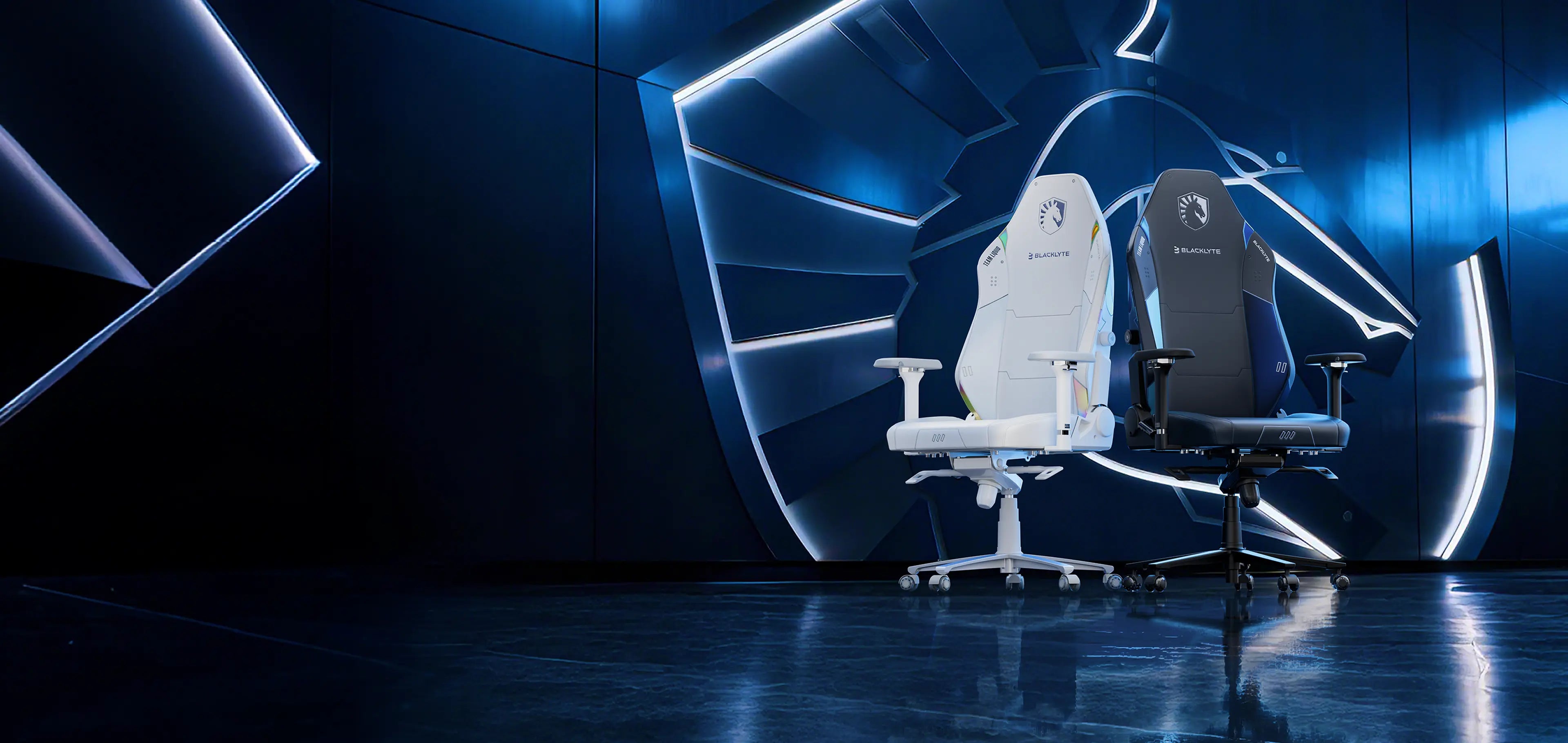 Blacklyte Athena Pro Team Liquid Edition Gaming Chair - Blue and White