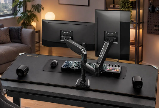 Blacklyte dual monitor arms