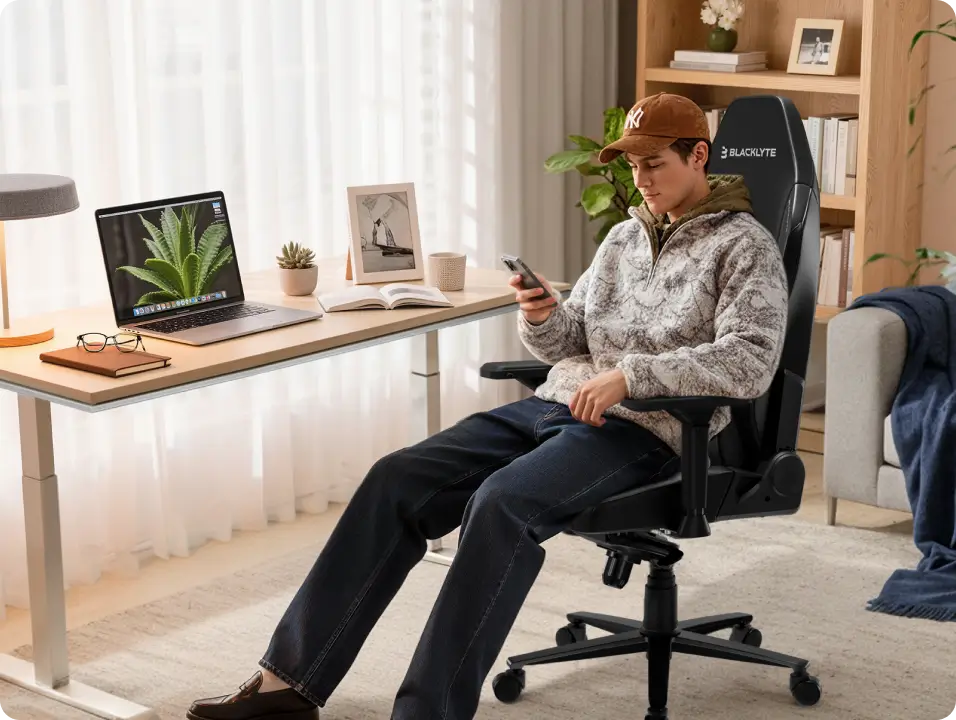 Athena reclining gaming chair for home uses