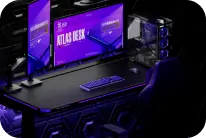 Blacklyte Bureau de jeu Atlas