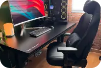 Height-adjustable office computer standing desk