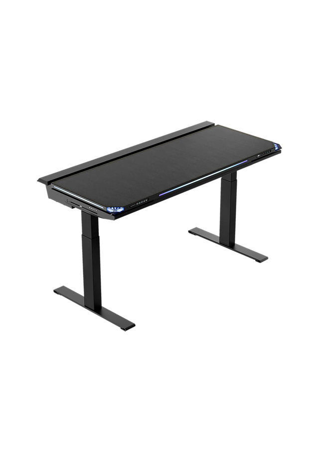 Atlas black adjustable gaming desk