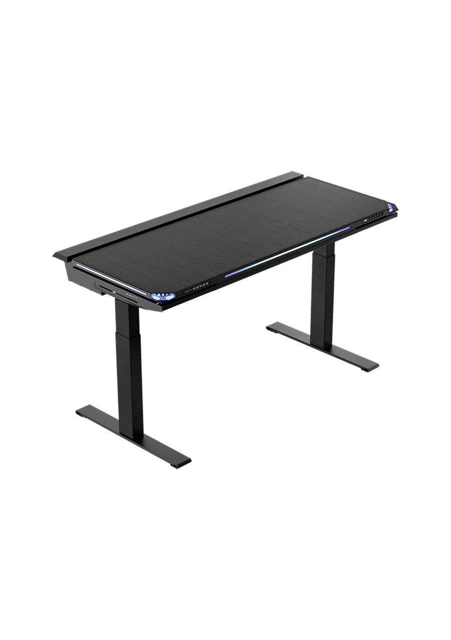 Atlas black adjustable gaming desk
