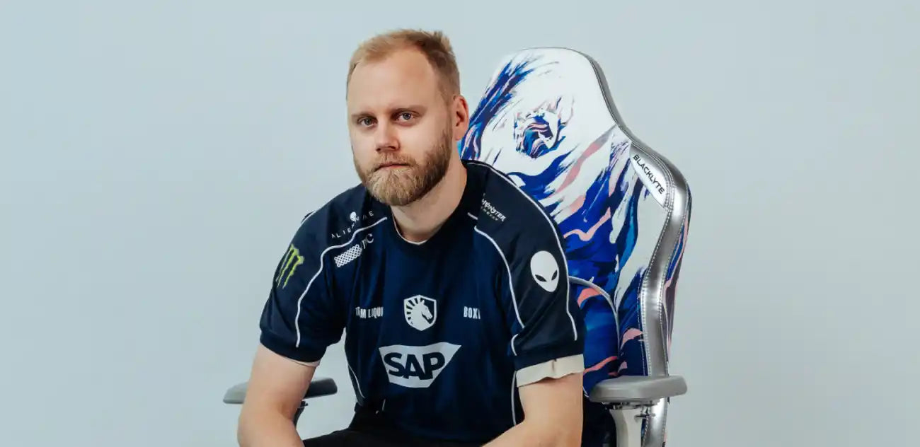 Team Liquid esports team and Blacklyte gaming chair collaboration