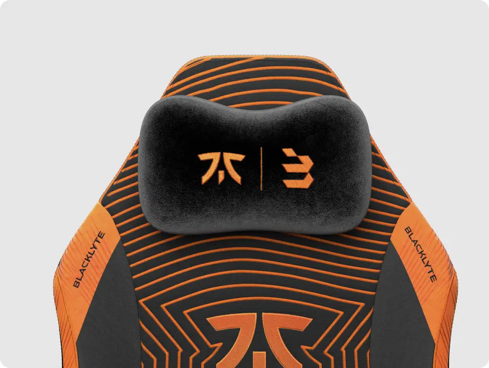 Ergonomic Fnatic gaming chair with a magnetic head pillow