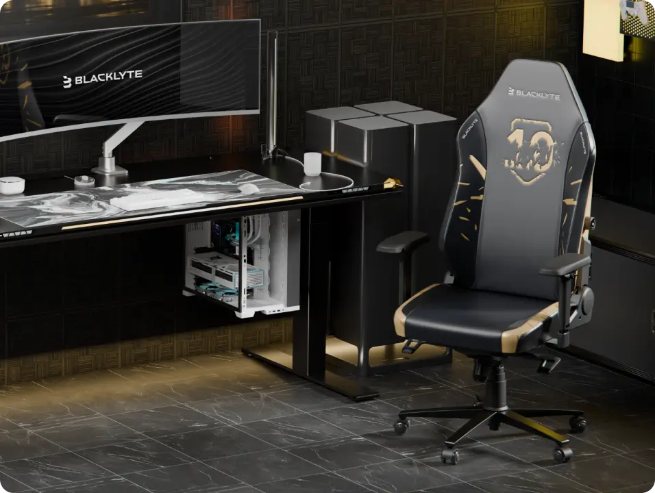 Limited edition R6 10th Anniversary gaming chair with ergonomic design