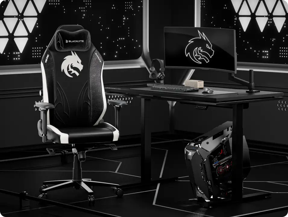 Spirit Edition gaming chair featuring adjustable armrests and reclining back