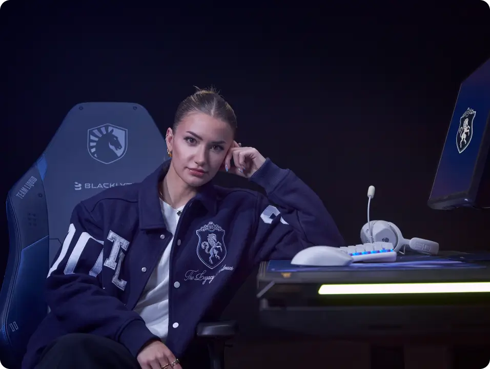 Liquid gaming chair with sleek design and durable build quality